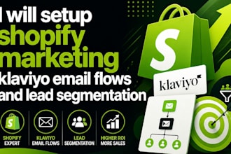 setup shopify marketing klaviyo email flows and lead segmentation