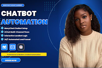 setup chatbot automation manychat uchat expert landbot flow bot