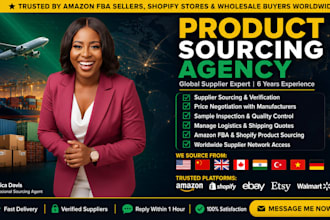 be your global supplier sourcing agent for amazon fba and wholesale buying