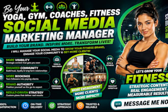 be your yoga gym, coaches fitness yoga wellness, social media marketing manager