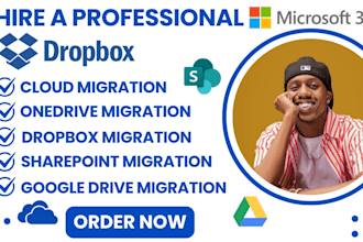 migrate dropbox, google drive, onedrive and sharepoint files seamlessly