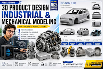 3d cad design industrial design sheet metal enclosure mechanical 3d printing stl