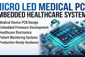 design micro led medical display pcb and embedded healthcare firmware