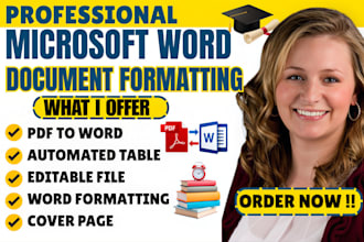 professionally format word documents and convert PDF to editable word
