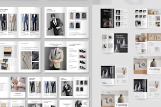design fashion catalogue, product catalog lookbook, sell sheet, tech catalogs