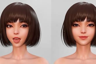 create realistic 3d character face scan cc4 metahuman style model rig ue5 game
