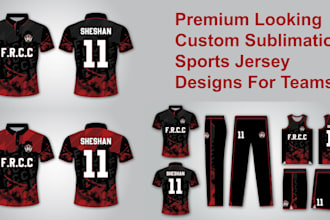 create professional custom sublimation jersey designs