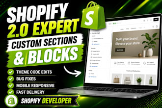 create custom shopify 2 0 sections and blocks