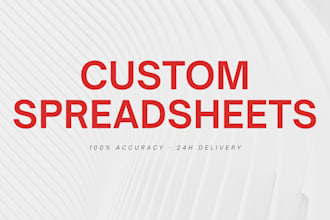 create custom excel spreadsheets with formulas and charts