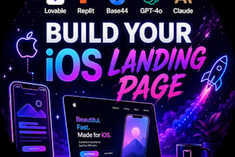 design a high converting ios app landing page