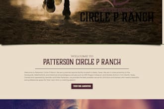 design cowboy rodeo ranch western wordpress website development