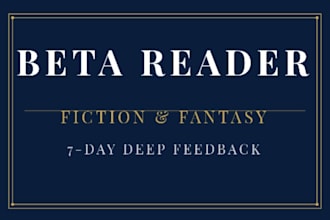 beta read your book and give honest feedback report