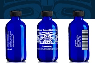 design product label bottle label and packaging label