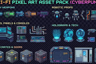 create high quality pixel art assets for indie game development