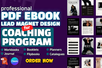 design your ebook, journals, workbook, planner for your coaching program
