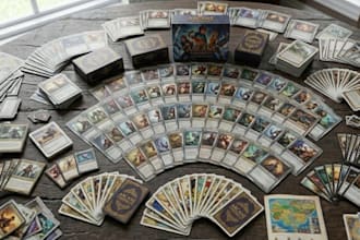 draw illustrations board game, cards tarot, card frame design table top game