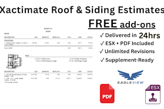 do xactimate roof and siding insurance claim estimates