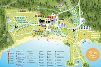 design map illustration campground map rv park layout and resort site plan