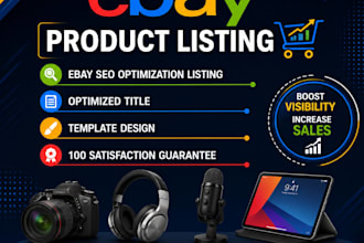 do ebay listing, product listing, ebay lister, product upload