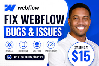 fix webflow bugs, webflow issues webflow cms, webflow edit template, fix webflow