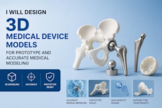 design 3d medical device models for prototype and accurate medical modeling