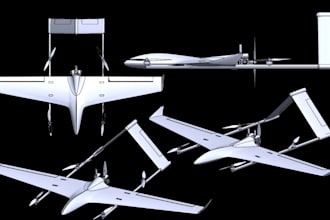 design uav drone rc aircraft aerodynamic design perform cfd fea analysis