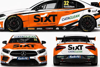 design car livery wrap for iracing, assetto corsa, acc and ams2