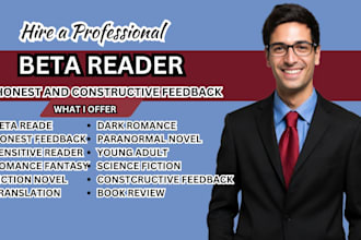 beta read and alpha read your romance book, epic fantasy, cozy mystery, fan fic