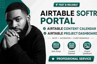 airtable softr portal, airtable content calendar airtable project dashboard