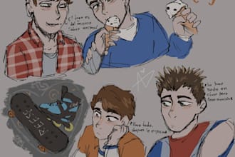 drawing of whoever you want in any art style