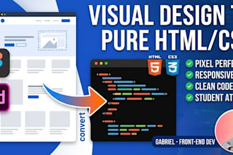 turn your figma into a pure html css website