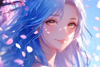 design custom anime, character art and pfps