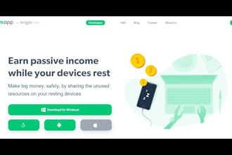 develop earning software, earning website, income software passive income app