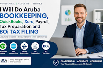 do aruba bookkeeping, quickbooks, xero, payroll, tax prepare  and boi tax filing