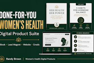 build your complete women health digital product from ebook to website