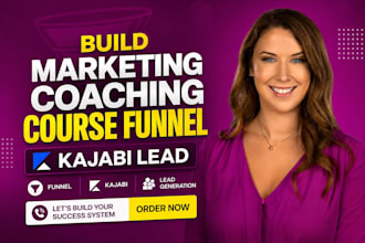 setup marketing coaching online course funnel kajabi lead generation website