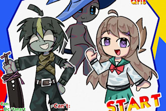 draw chibi illustration but you
