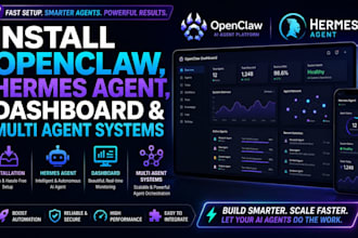 install openclaw, hermes agent, dashboard and multi agent systems