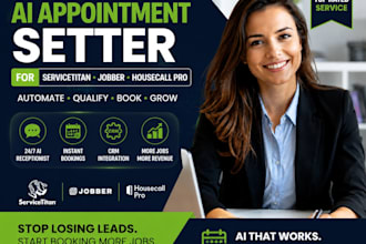 build ai appointment setter for servicetitan, jobber automation