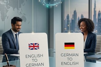translate english to german and german to english