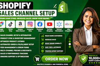 setup shopify sales channel matrixify cedcommerce ads facebook google website