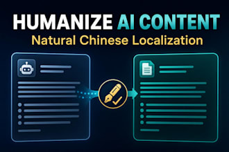 humanize and localize ai generated content into natural chinese