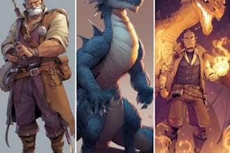 dnd character art and dnd character art