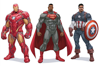 do a superhero comic