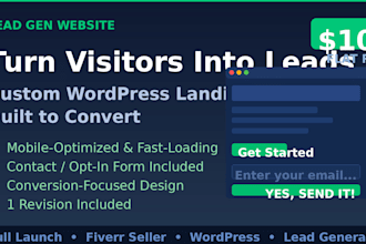 build a lead generation website that converts visitors into leads