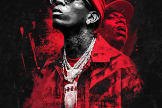 create unique hip hop and trap album cover art