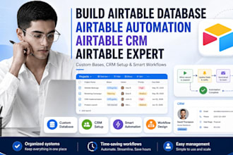 setup airtable database , airtable automation,airtable formula softr portal