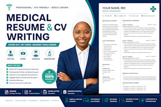 write a professional CV and resume for healthcare and medical roles