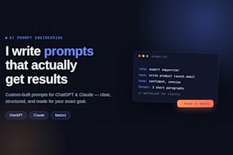 write professional al prompt for chatgpt and claude