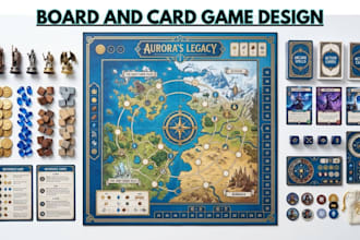 design custom board game card game and tabletop game artwork